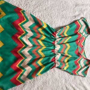 Zigzag pattern dress